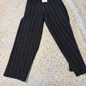 Zara Black and White Textured Pants. 13-14 girls